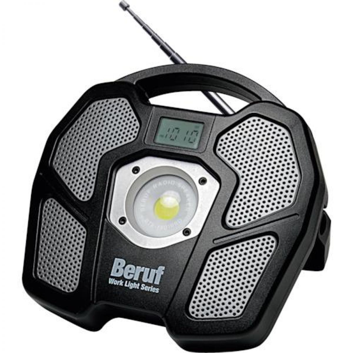 イチネンアクセス LED 充電式 投光器 BTK-1301RRD ラジオ付 ポータブル ワークライト AM FM ラジオ モバイルバッテリー機能 スマホ充電 ライト 現場