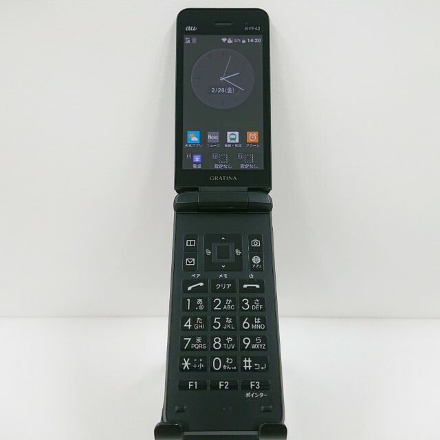 GRATINA KYF42 au ブラック 送料無料 本体 c10198 【中古】