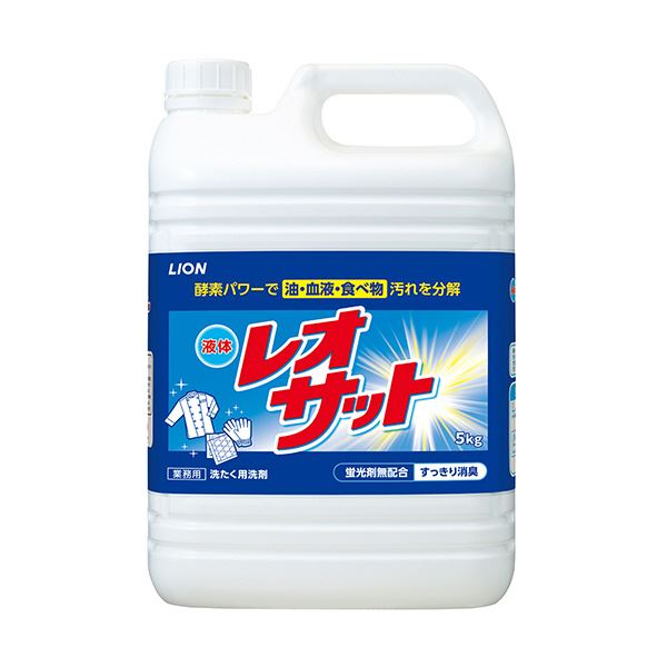 （まとめ）ライオン 液体レオサット 業務用 5kg 1本(×3セット) 11,241円