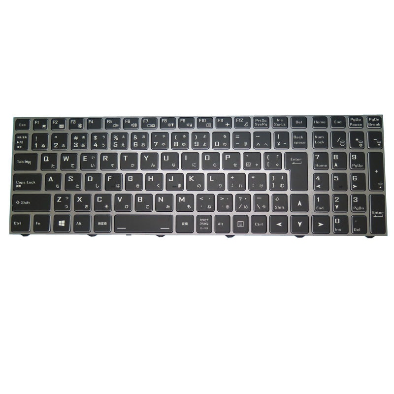 バックライトなしキーボード互換 PC50DC 6-80-PC5H0-210-1 日語グレーの枠