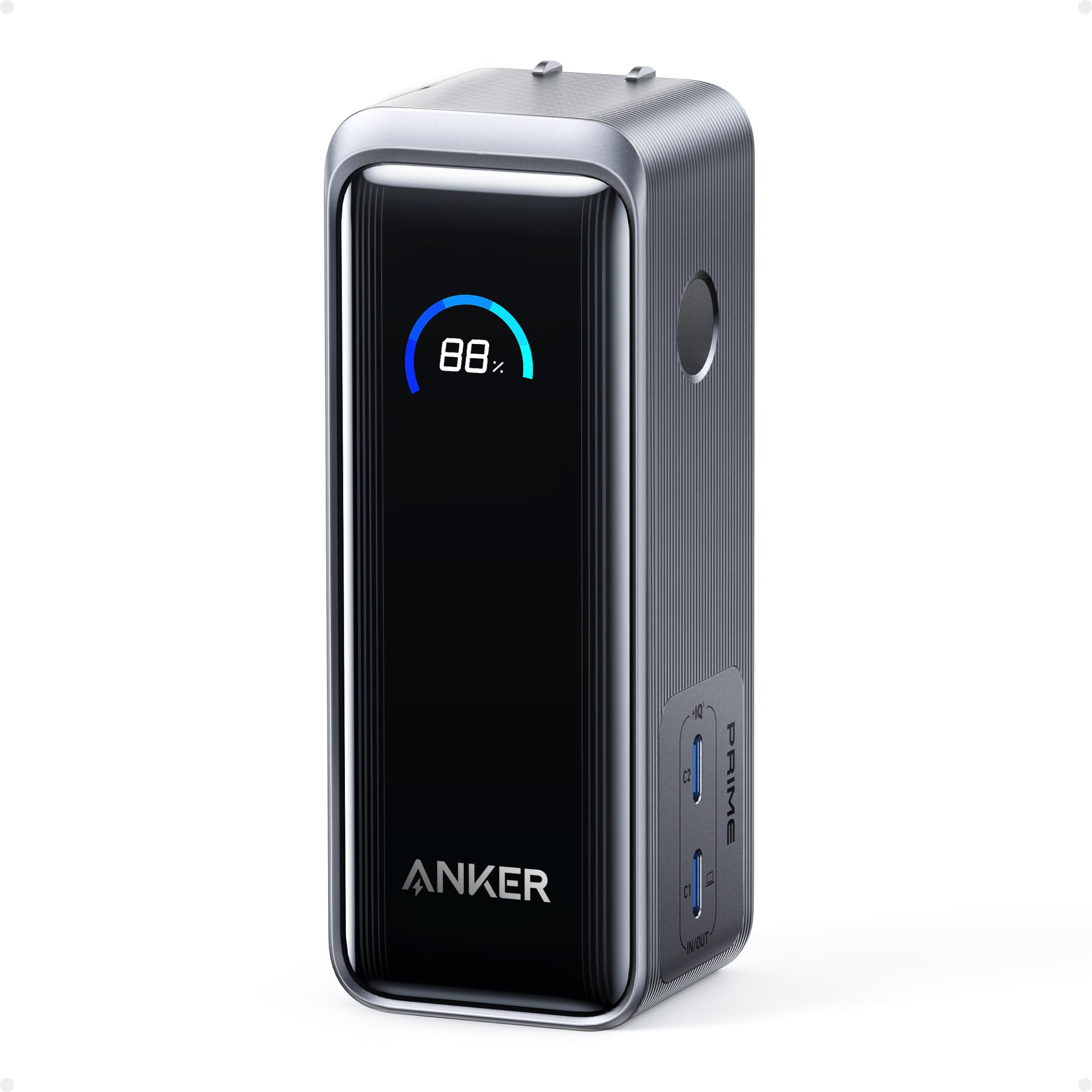 Anker Prime Power Bank (9600mAh, 65W, Fusion) (9600mAh 65W出力モバイルバッテリー搭載 65W出力USB充電器)【独自技術Anker GaNPr
