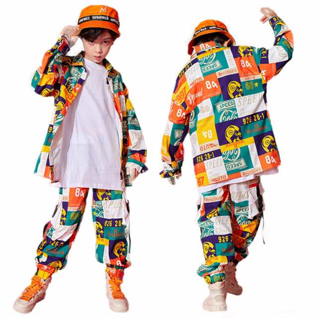 派手 キッズ ダンス衣装 セットアップ かっこいい ダンス 衣装キッズ ベビー マタニティ キッズファッション スーツ カジュアルセットア