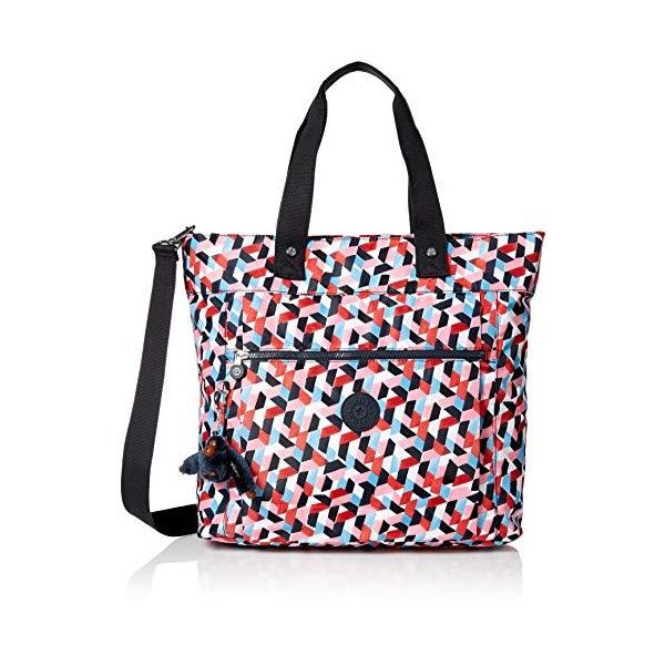 Kipling Women s Lizzie Laptop Tote Bag， Removable， Adjustable Crossbody Strap， Zip Closure， forever