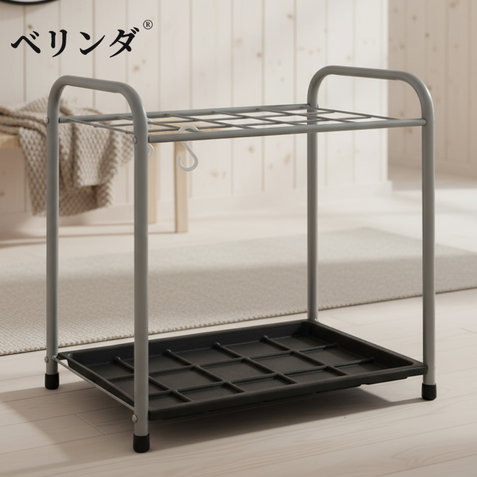 傘立て 業務用 傘入れ 傘たて おしゃれ 錆びにくい 水受けトレイ付き アンブレラスタンド 折り畳み傘兼用 玄関収納