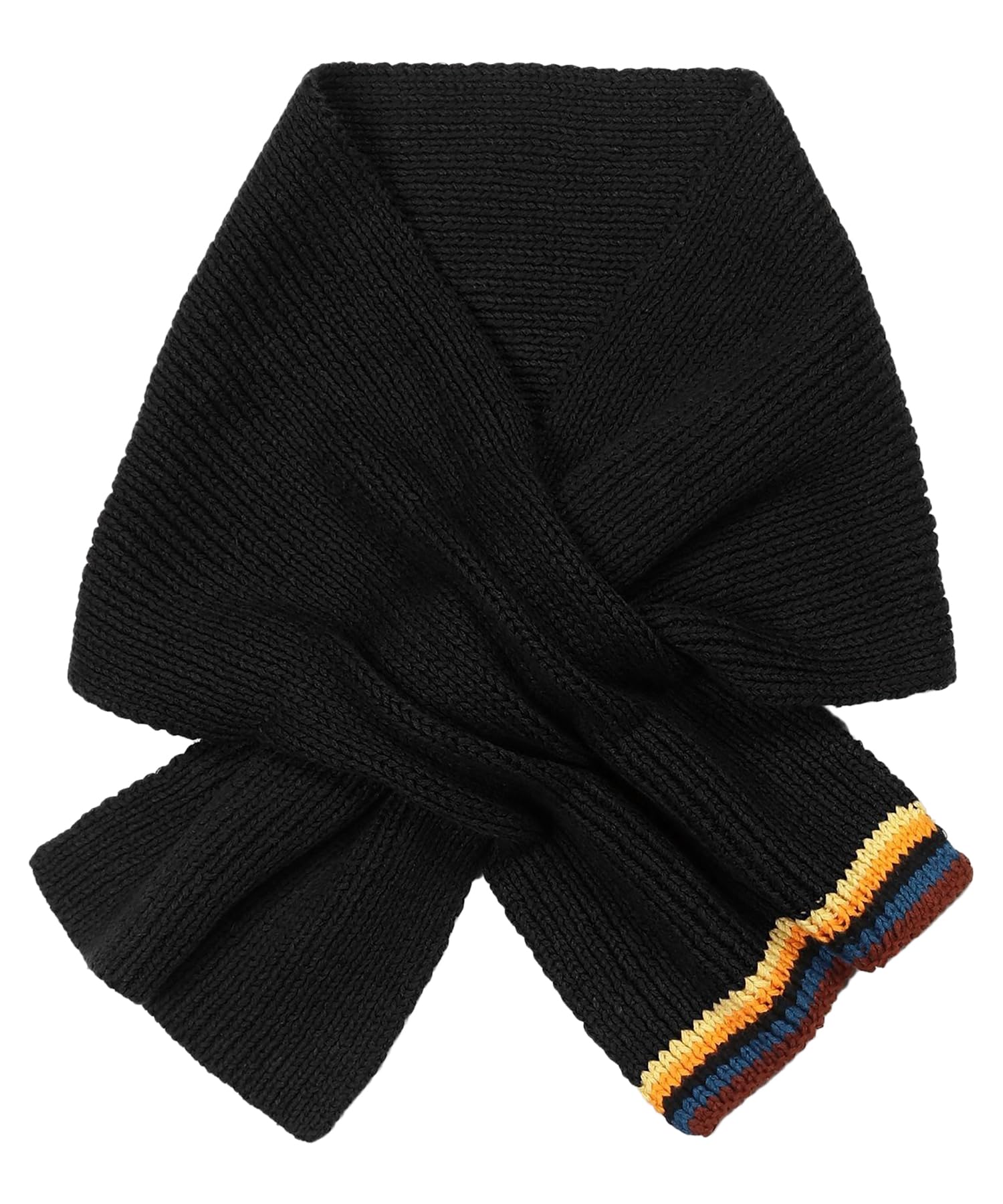 アーティストストライプ ニットスカーフ