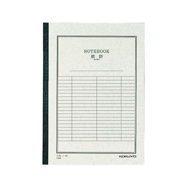 （まとめ）コクヨ 統計ノート6号 セミB5 6mm罫線3本 40枚 ノ-4R 1セット（10冊）(×5セット)