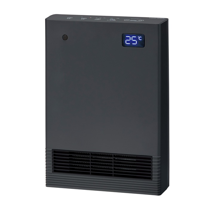 背面が分解できるセラミックヒーター YA-S1228SGM-H グレー 電気ファンヒーター