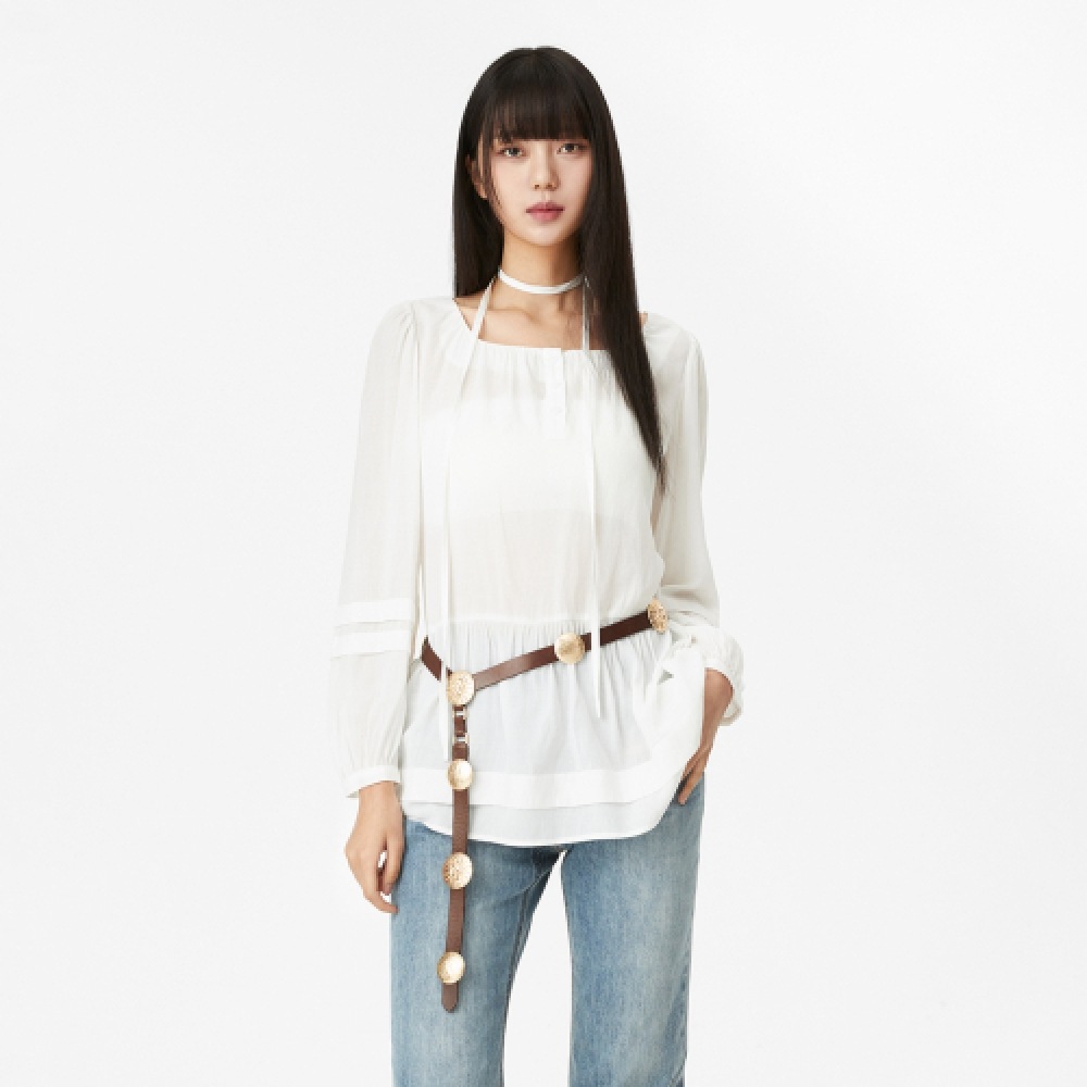 MIXXO ショーリング ロング ブラウス_MIWBLF426G
