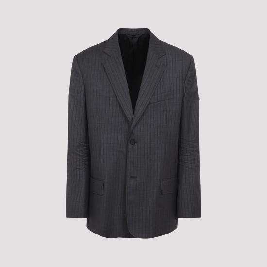 BALENCIAGA Men Jacket 850763 TPT05 1360 GREY RED