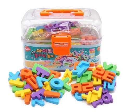 Qoo10] 韓国語勉強ハングル磁石 63pcsセット