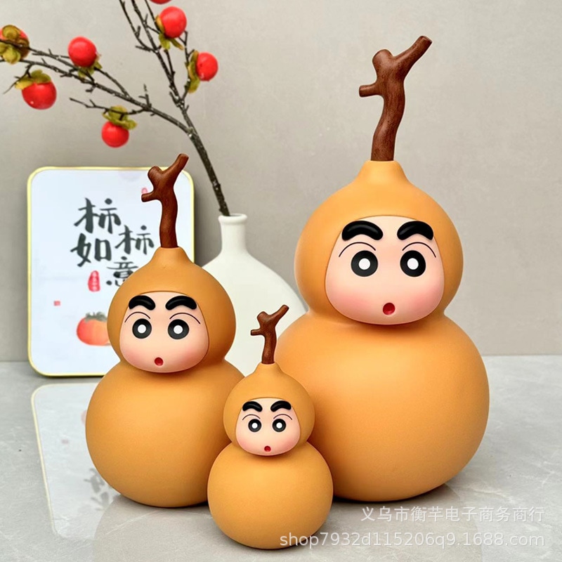 【配送料無料】 超大型ヒョウタンクレヨンしんちゃん置物古風デスクトップファッションフィギュアキャラクターインテリアアクセサリーフィギュア