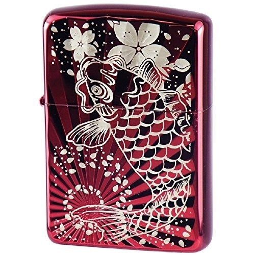 ZIPPO（ジッポ） オイルライター NO162 アーマー 鯉桜 レッド 162KS-RD