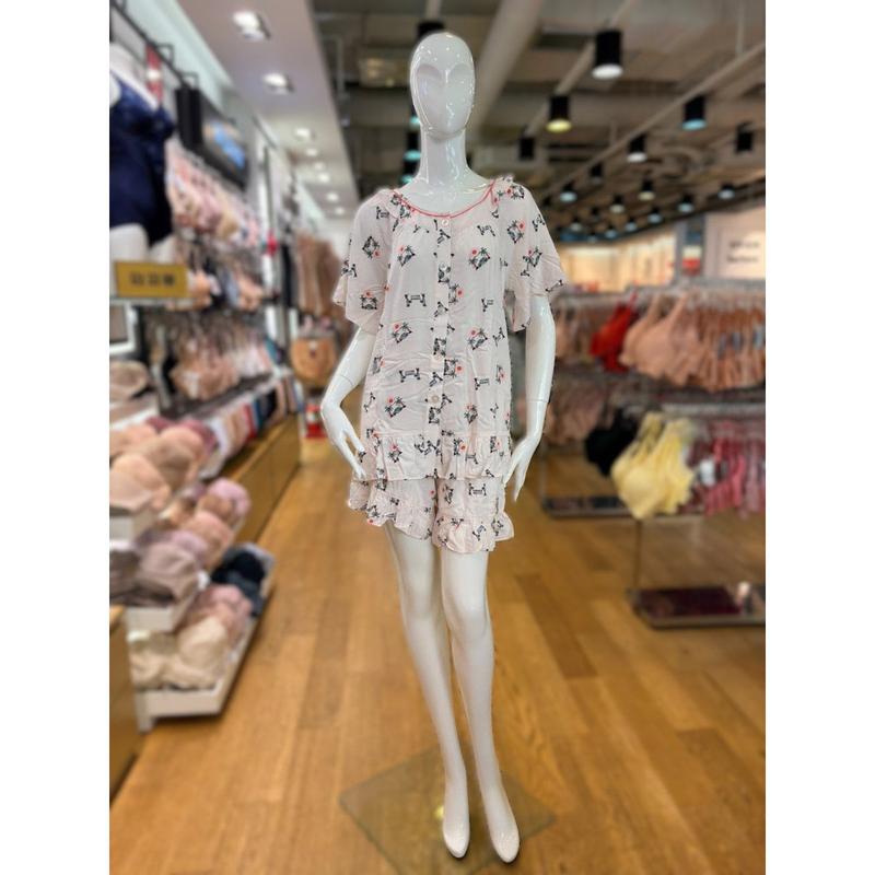 [坡州店] [] Solve Rayon ヤシの木柄 女性パジャマ (PE) SPA2404W