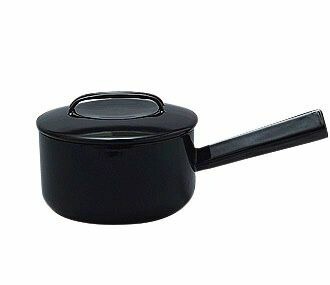 野田琺瑯 ノマク ソースパン 片手鍋 17cm NOM-17N BK ブラック鍋