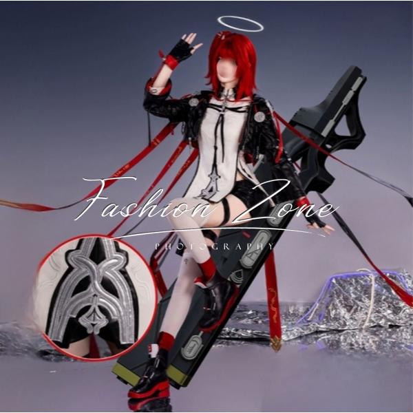 明日方舟 Arknights アークナイツ 風 新約エクシアExusiai コスプレ衣装 ウィッグ 靴 道具 cosplay ハロウィン 演出服 変装