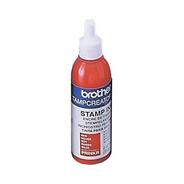 (まとめ) ブラザー BROTHER スタンプ用補充インク 赤 20cc PRINKR 1本 (×5セット)