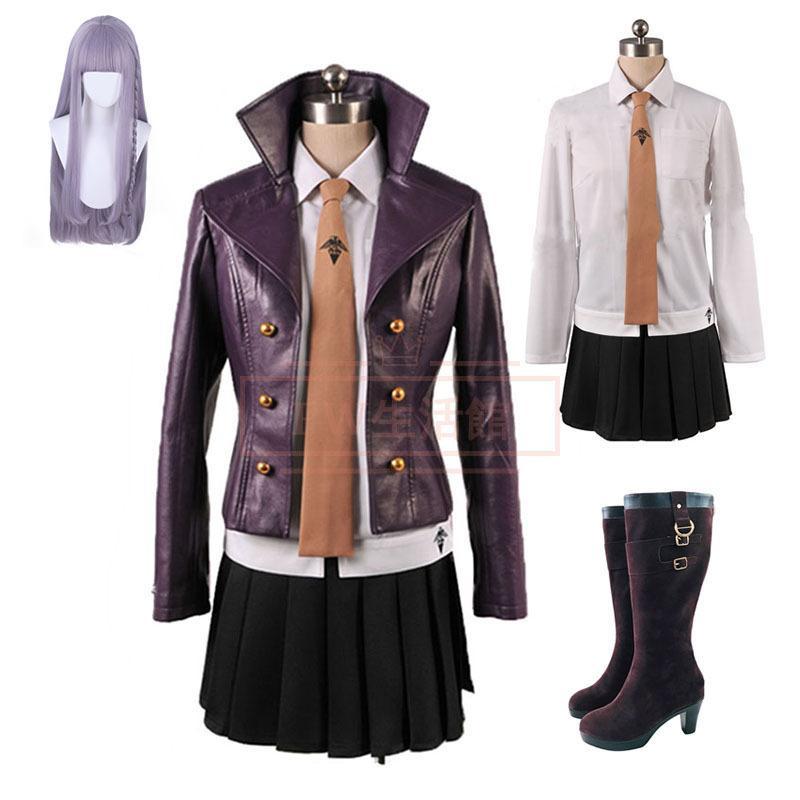 ダンガンロンパ 希望学園と絶望高校生 霧切響子 コスプレ衣装 ウィッグ 靴 ハロウィン仮装 お祭りコスチューム変装