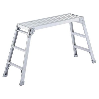 他サイト： 長谷川工業(Hasegawa) アルミ製足場台（折りたたみ式） DRX-1075C 脚立 洗車 足場台 作業台 洗車台の商品画像
