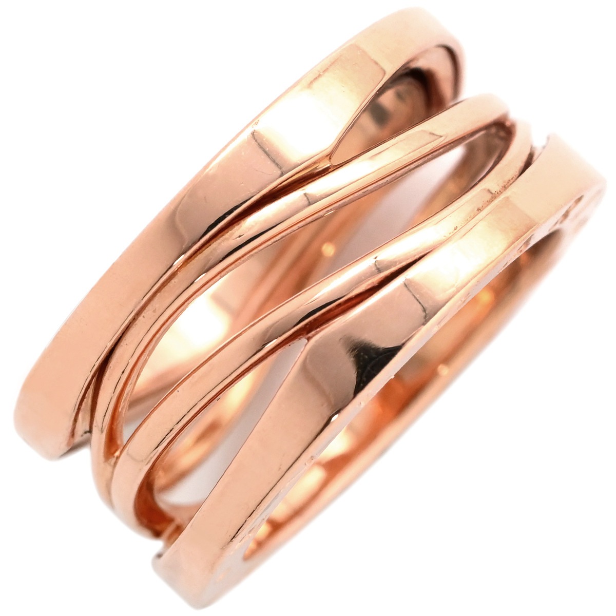 ブルガリ BVLGARI リング 指輪 ビーゼロワン B-zero1 3バンドリング K18PG ピンクゴールド #52 Au750 18K 18金 レジェンド 11.5号【中古】 127,720円
