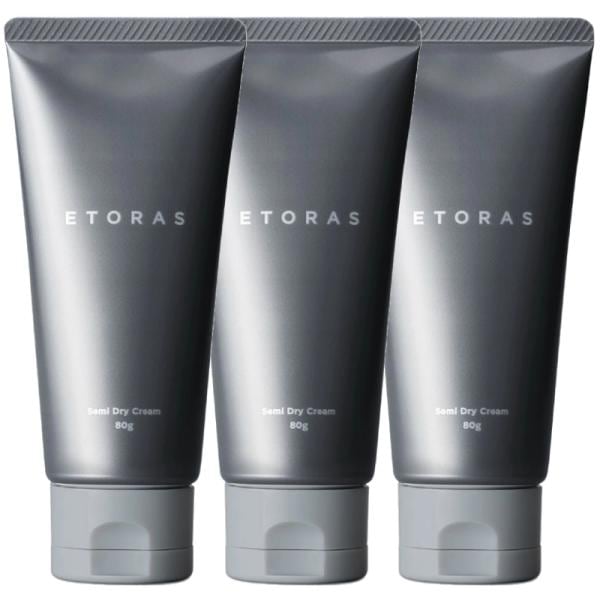 ホーユー エトラス セミドライクリーム 80g スタイリング ドライ ワックス ヘアセット hoyu ETORAS 3個セット