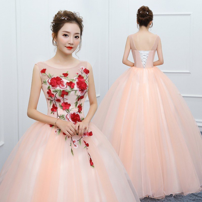 ウェディングドレス カラードレス 演奏会 安い パーティードレス 披露宴 二次会 ロングドレス 発表 10,355円