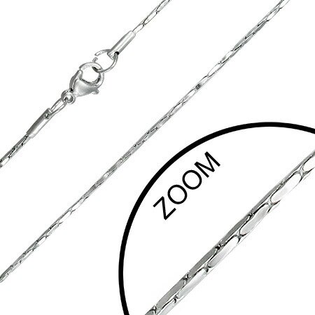 1.0mmフラットチェーン ネックレス 長さ50cm 首飾り アクセサリー サージカルステンレス316L 細い 細め プレゼント 男性 女性 シンプル 単品 鎖だけ stc00cne034xx