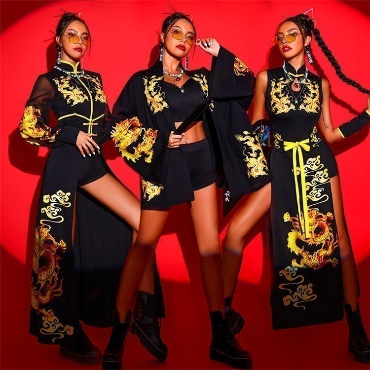 レディース ダンス衣装 ジャズ チャイナ風 古典ダンス k-pop セクシー DS演出服 ヒップホップ チアガール 社交ダンス ステージ衣装 おしゃれ ダンス衣装 セットアップ レディース ヘソ出し