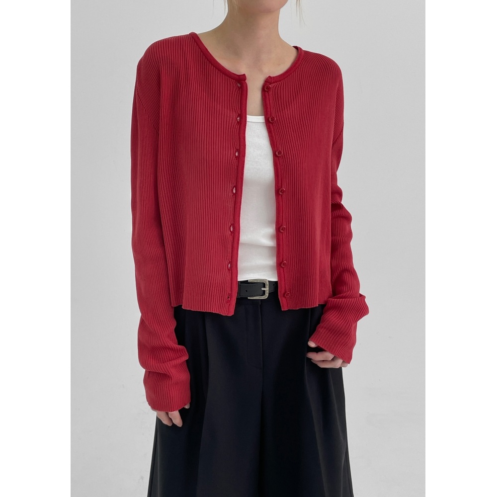 ブラックアップ エルジーPF サマー ラウンド ニットカーディガン