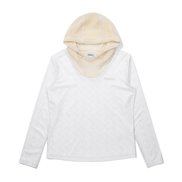 [マルボン公式] 防風裏地フード付きインナー BEIGE (WOMAN)