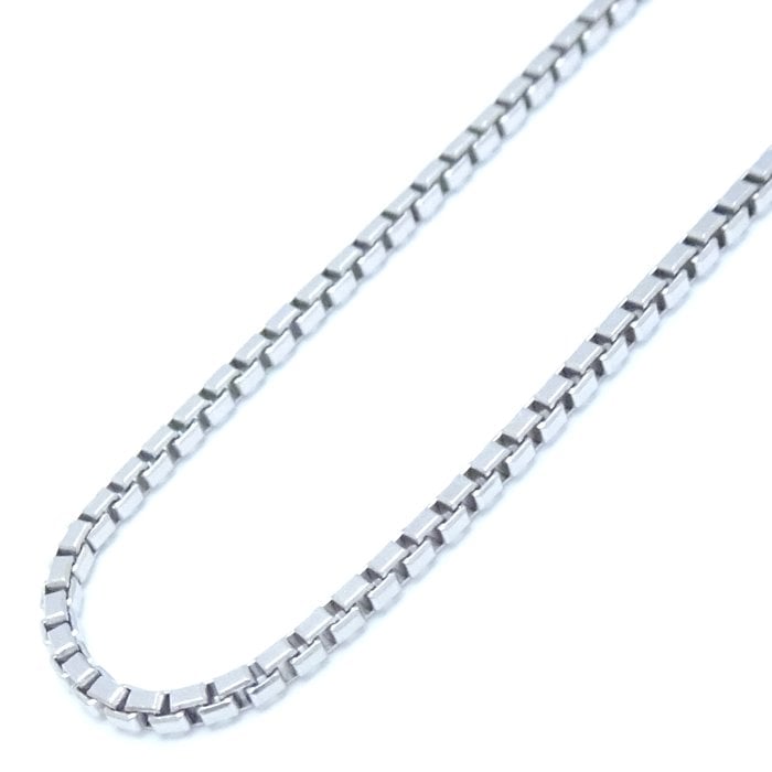 ベネチアン チェーン ネックレス 40cm 6.7グラム Pt850プラチナ/75527【中古】