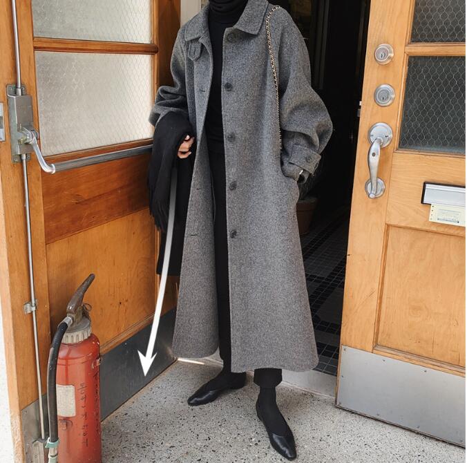 超ロングコート　チェスターコート ロング エレガント　大きいサイズ　コート アウター