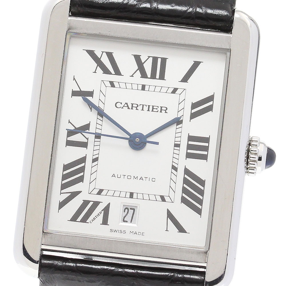 カルティエ CARTIER W5200027 タンクソロXL デイト 自動巻き メンズ _845719【中古】