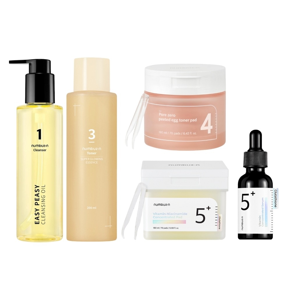 【発酵＆ブライトケア】1番3番4番5番ベストライン セット／トナー・セラム・アンプル・クリーム