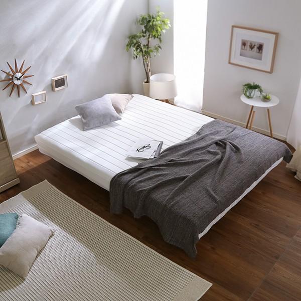 脚付きマットレス ダブル ボンネルコイル 圧縮ロール梱包 弾力