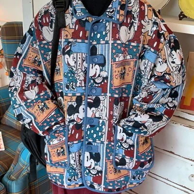 冬新作韓国ファッションディズニー ボアジャケット 秋服 ミッキー アウター ジャケット ブルゾン レザージャケット パーカー 男女兼用トップス