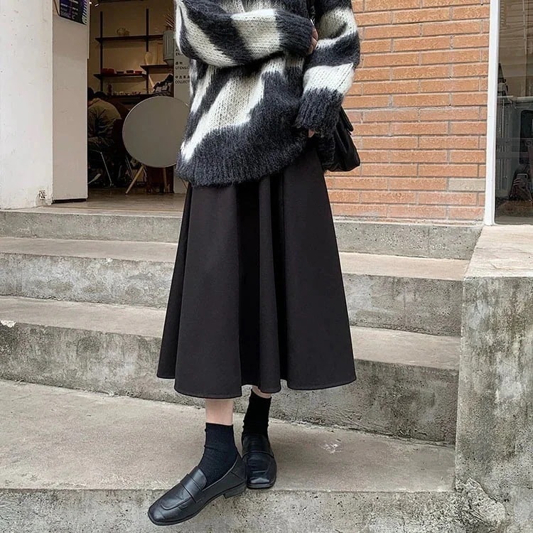 プリーツスカート脚魅せミニスカートマーメイドスカートタイトスカートプリーツスカート ロングフレアスカートタイトスカートカレー色の半身のスカート女性の中で長い金の高い腰のa字