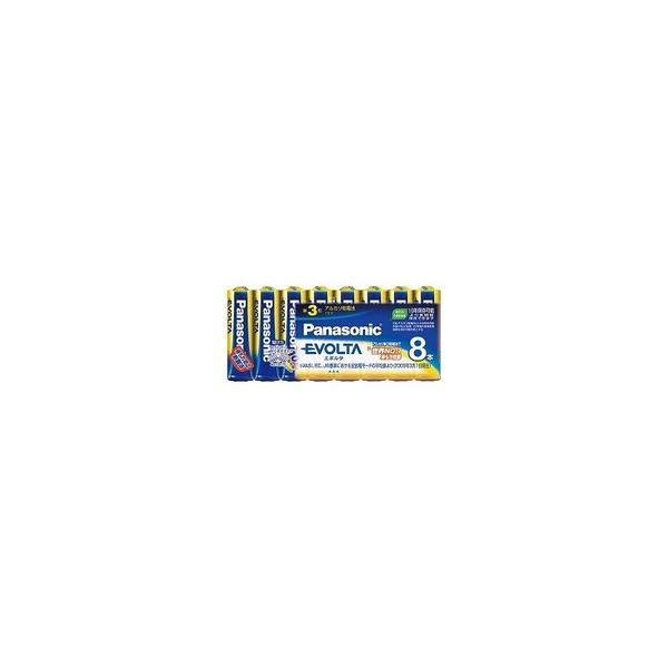 10個セット/Panasonic パナソニック アルカリ乾電池 EVOLTA エボルタ 単3形 8本 LR6EJ/8SW [EVOLTA(エボルタ)]