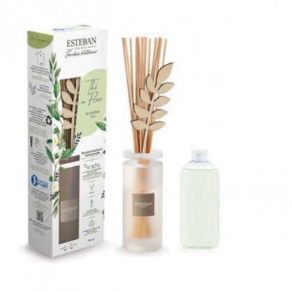 日本香堂 インテリアガーデン ナチュール ブルーミングティー ラタンブーケディフューザー 52511