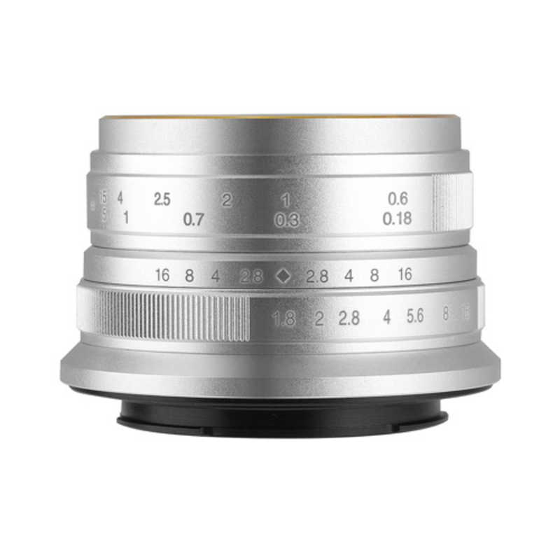 七工匠　カメラレンズ (フジフイルムX用) シルバー　7artisans 25mm F1.8 25FXS シルバー