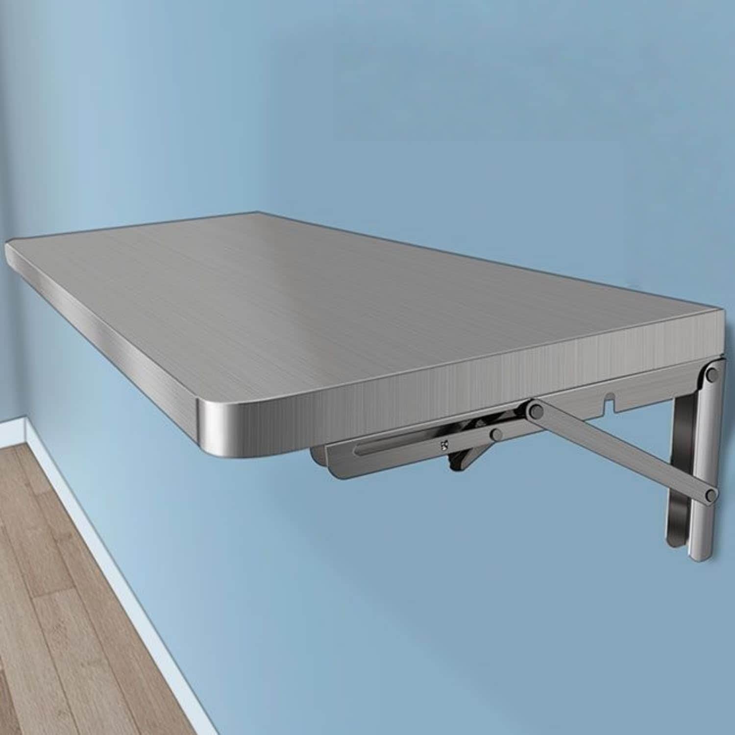 壁掛けテーブル 作業台 補助テーブル 勉強机 パソコンデスク ウォールデスク 折りたたみ式 耐久性 錆びない ステンレス鋼 多機能 頑丈 耐荷重 キッチン ガレージ ダイニングルーム オフィス 家庭用 11,181円