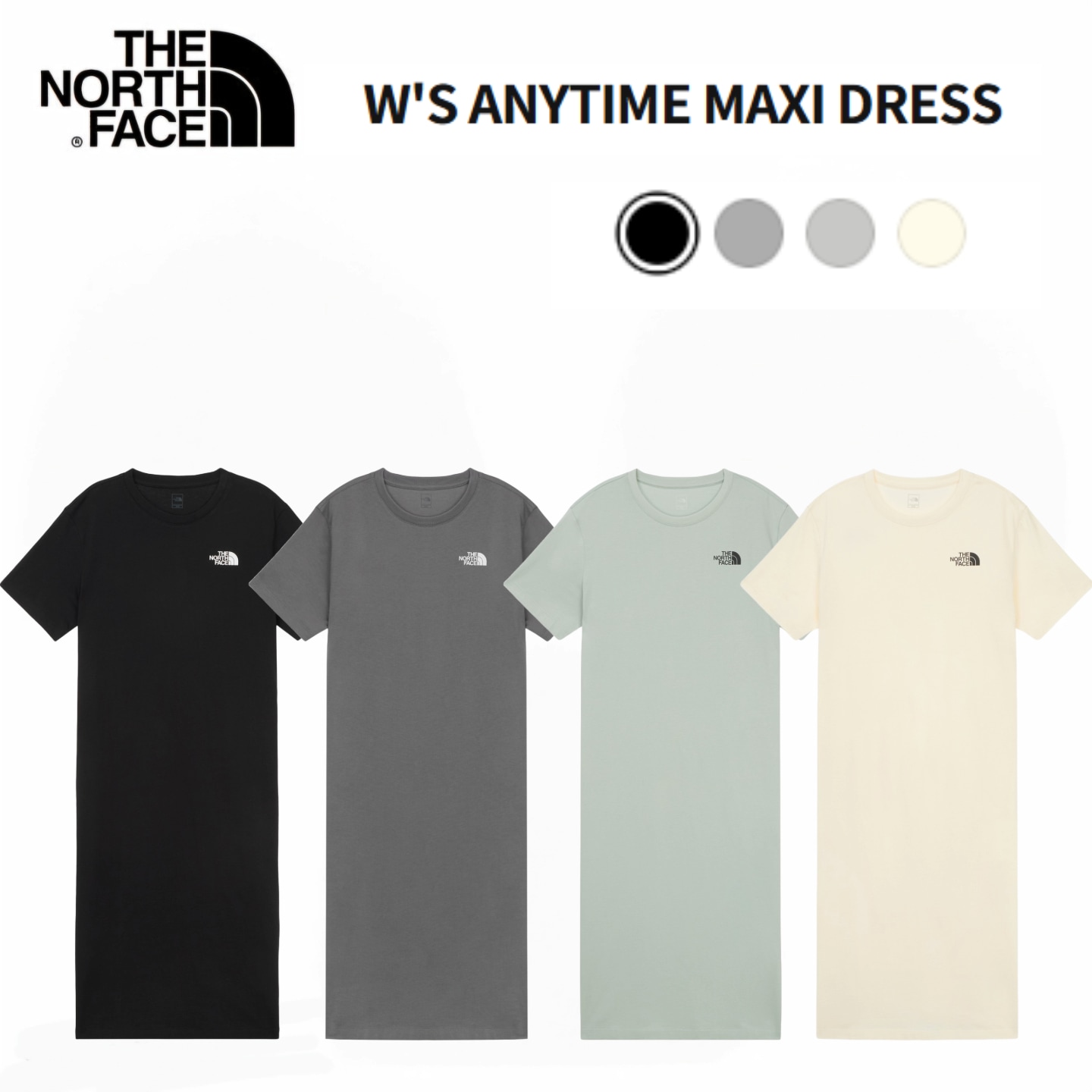 WS ANYTIME MAXI DRESS レディース アニメタイム マキシドレス 半袖 ワンピース ロングワンピース 楽なワンピース 夏ワンピース