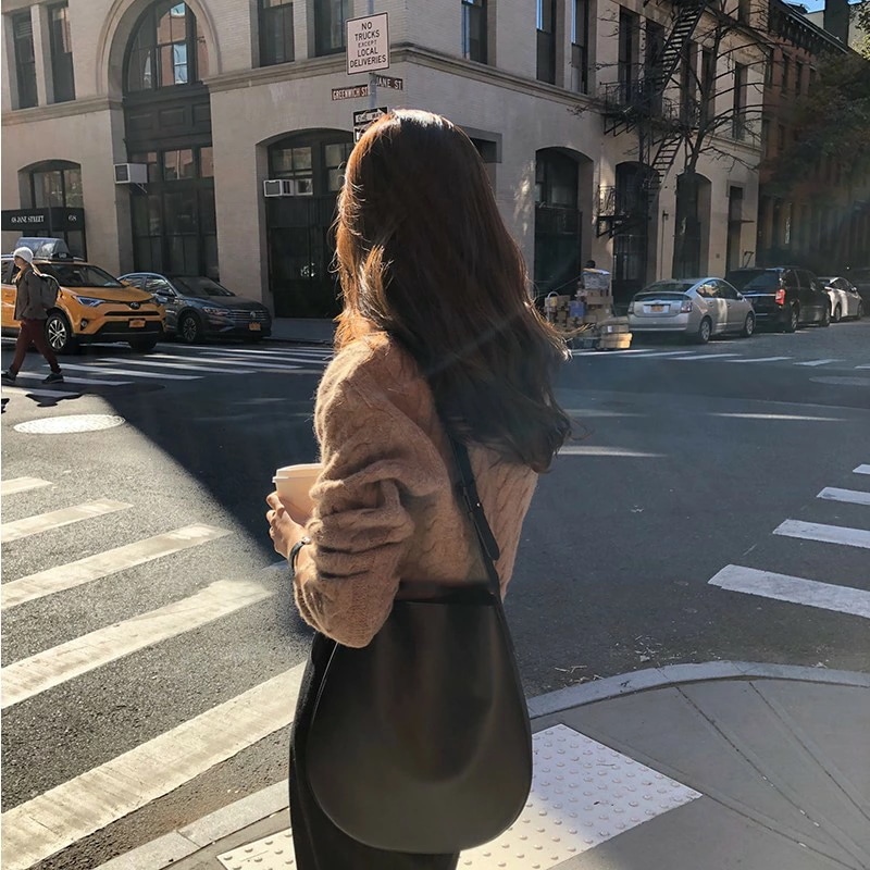 ショルダーバッグ トートバッグ 無地 可愛い レディース アパレル カジュアル 韓国 ファッション 雑貨 かわいい おしゃれ 北欧 送料無料 [K] (T)