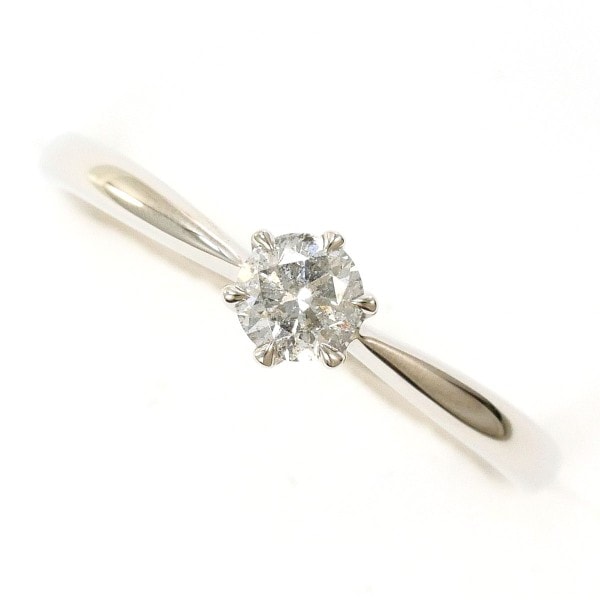 PT900 プラチナ リング 指輪 8号 ダイヤ 0.18 総重量約2.0g ジュエリー 中古