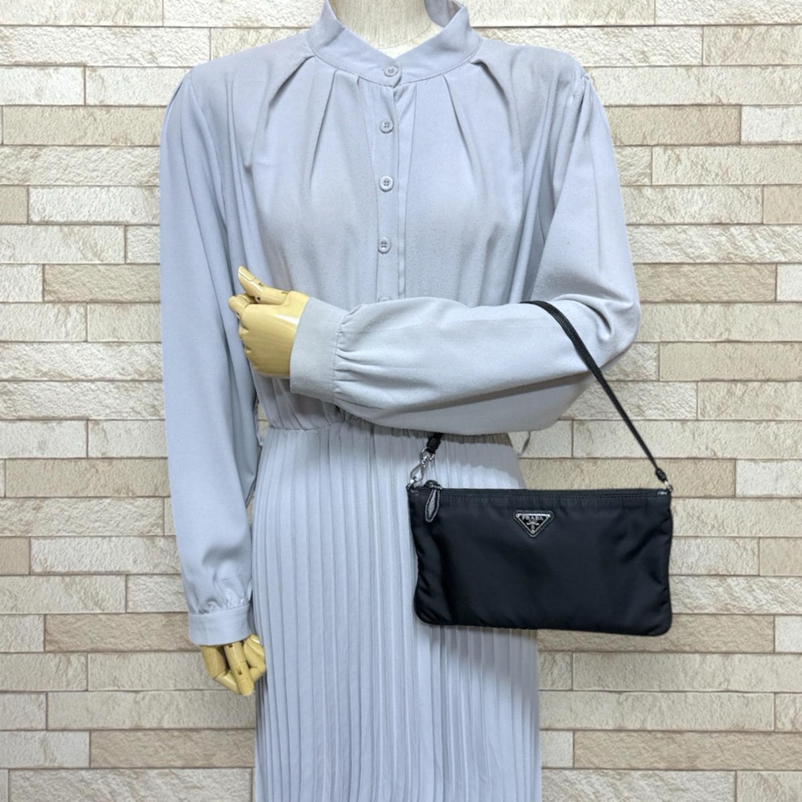 プラダ ハンドバッグ ナイロン ブラック PRADA 中古