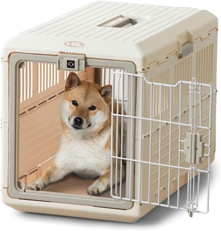 アイリスオーヤマ ペットキャリー 犬 キャリー 猫 キャリー 折りたたみペットキャリー FC-670 アイボリー