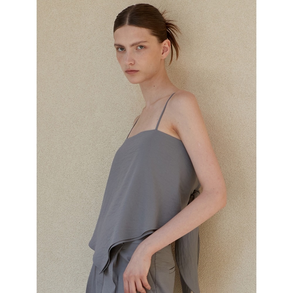 ouieタイアップスカーフトップセメントグレーOU1123