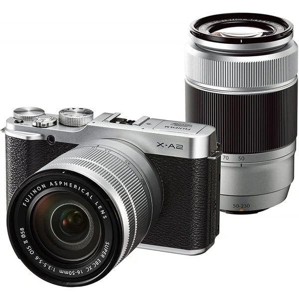 【中古】フジフィルム FUJIFILM ミラーレス一眼 X-A2 ダブルズームレンズキット シルバー X-A2S1650II/50230II 76,340円