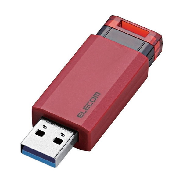 MF-PKU3064GRD USBメモリー USB3.1(Gen1)対応 ノック式 オートリターン機能付 64GB レッド メーカー直送 4,650円