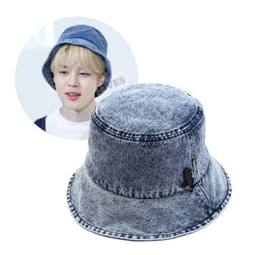 【BTS JIMIN着用】 Washing Dark Denim Bucket Hat