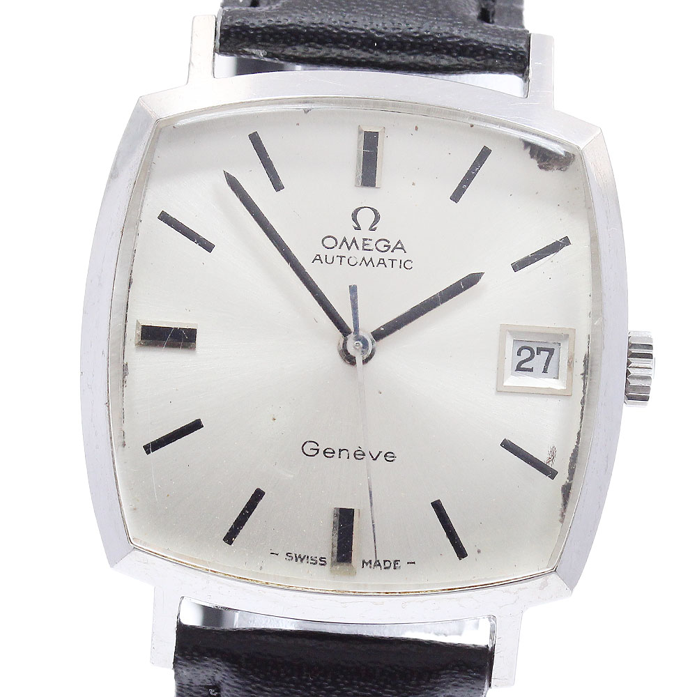 オメガ OMEGA 166.0010 ジュネーブ スクエア デイト Cal.565 自動巻き メンズ _939881【中古】